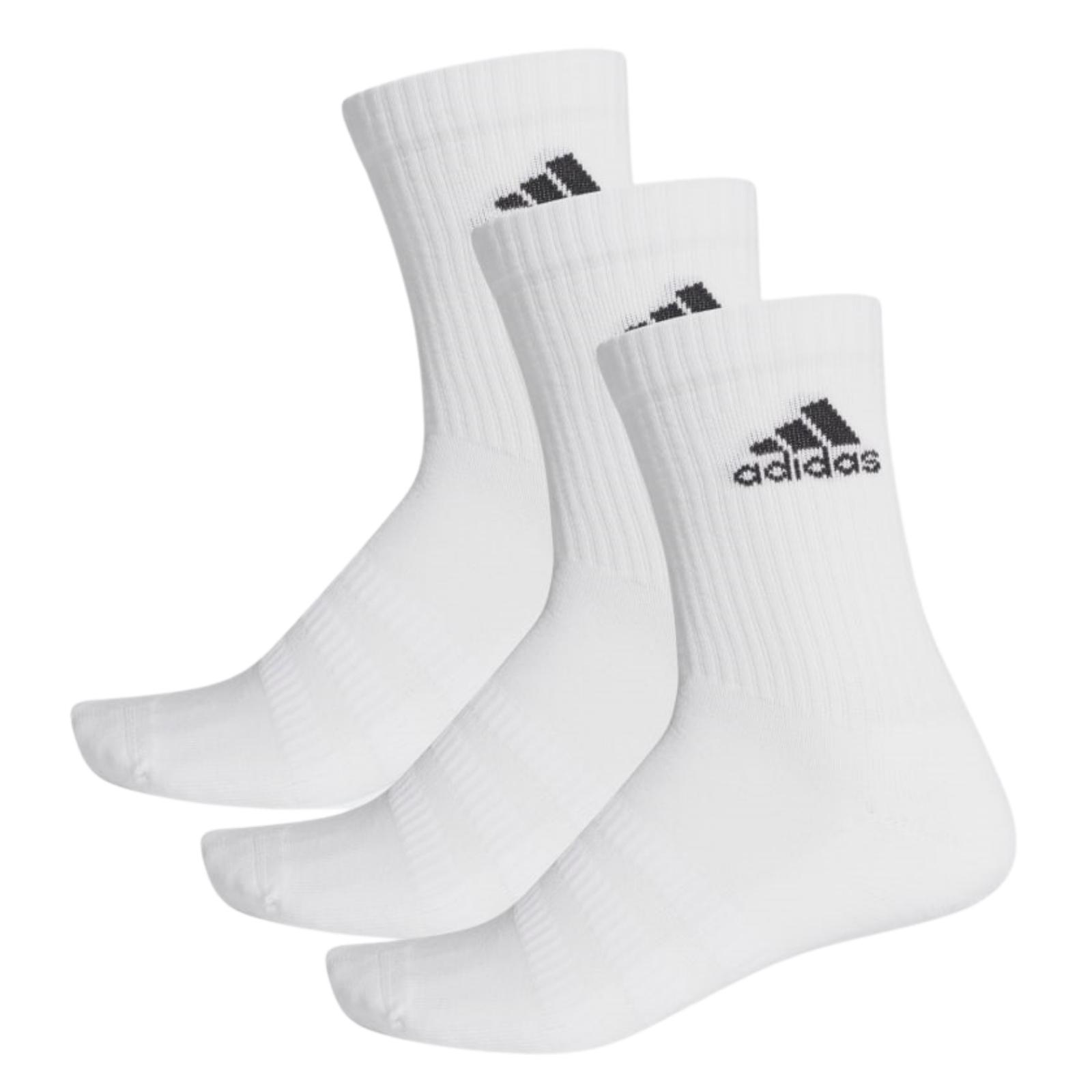 Adidas Cush Crew Strømper 3 pak Hvid 222